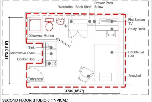  Image of Studio flat to rent in North Road Edgbaston Birmingham B29 at North Road, Edgbaston, Birmingham B29