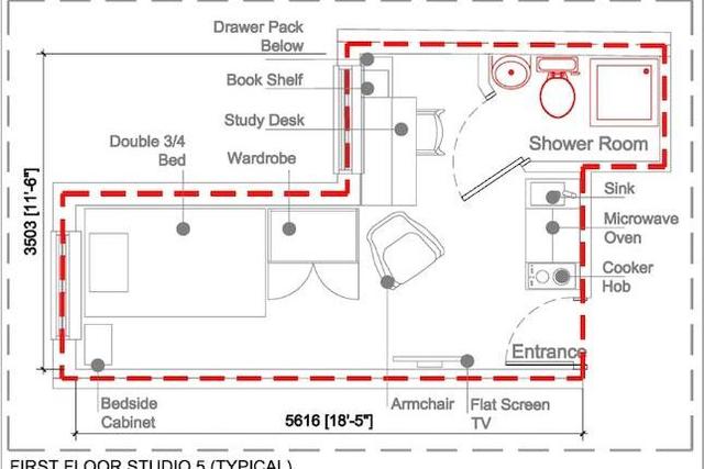  Image of Studio flat to rent in North Road Edgbaston Birmingham B29 at North Road, Edgbaston, Birmingham B29