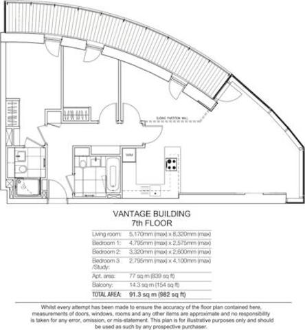  Image of 3 bedroom Flat for sale in Station Approach Hayes UB3 at Vantage Building, Highpoint Village, Hayes UB3