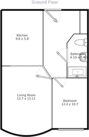  Image of 1 bedroom Flat to rent in Wooldridge Close Feltham TW14 at Wooldridge Close, Feltham TW14
