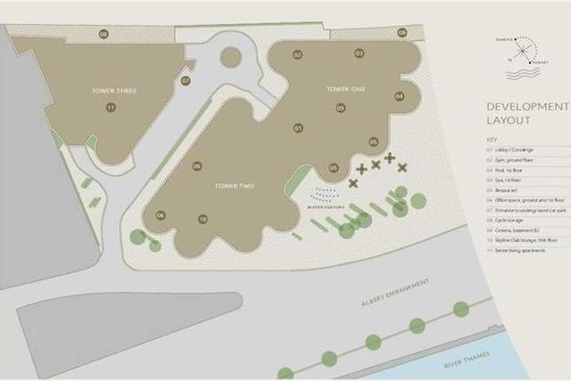  Image of 2 bedroom Flat for sale in Albert Embankment London SE1 at The Corniche, 20 Albert Embankment, South Bank, London SE1