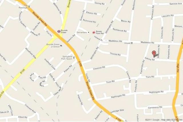  Image of 3 bedroom Terraced house for sale in Sidney Road London N22 at Sidney Road, Bowes Park, London N22