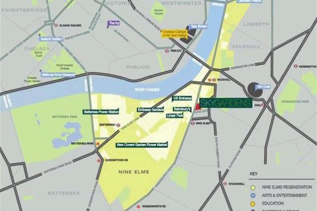  Image of 1 bedroom Flat for sale in Wandsworth Road London SW8 at Sky Gardens, Nine Elms, London SW8