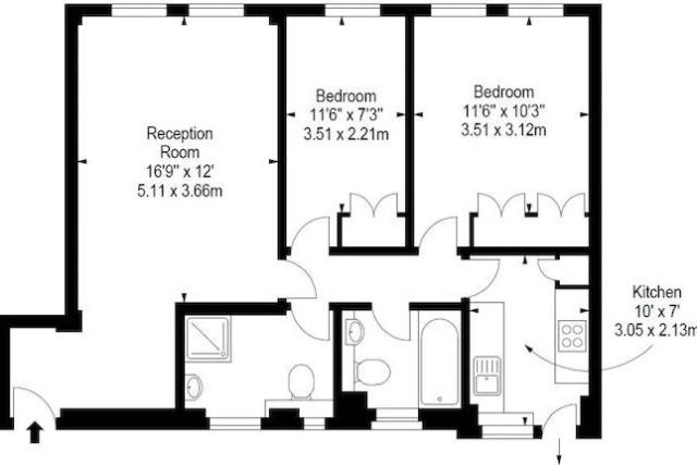  Image of 2 bedroom Flat to rent in Fulham Road London SW3 at Fulham Road, London SW3