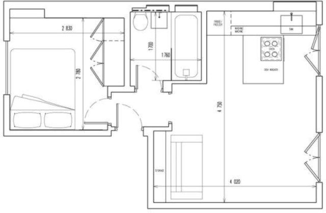 Image of 1 bedroom Flat to rent in Burton Street London WC1H at Burton Street, London WC1H