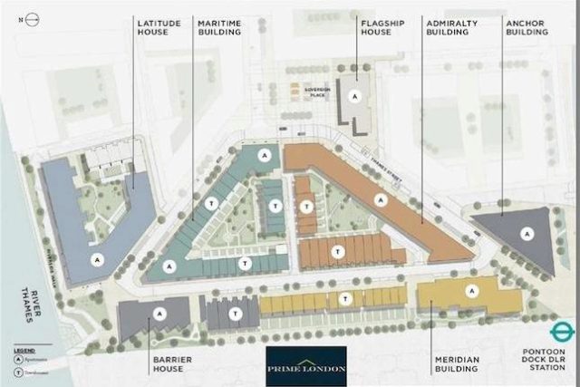  Image of 1 bedroom Flat for sale in North Woolwich Road London E16 at Anchor Building, Royal Wharf, London E16