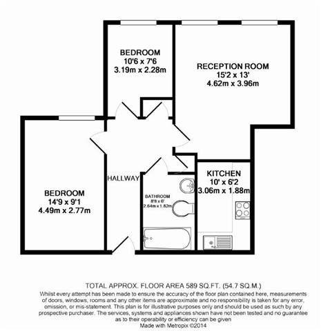  Image of 2 bedroom Flat to rent in Oaklands Road Bromley BR1 at Oaklands Road, Bromley, BR1