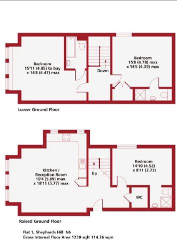  Image of 3 bedroom Duplex to rent in Shepherds Hill London N6 at Shepherds Hill, London, N6