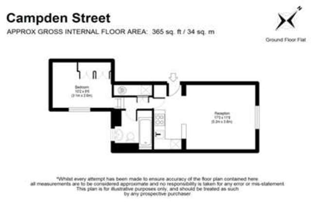  Image of 1 bedroom Flat to rent in Campden Street London W8 at London, W8 7EP