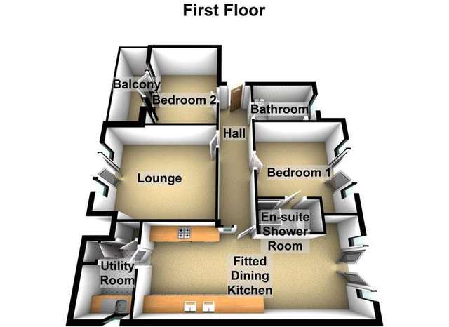  Image of 2 bedroom Flat for sale in Waterloo Road Birkdale Southport PR8 at Birkdale Southport Southport, PR8 2FY