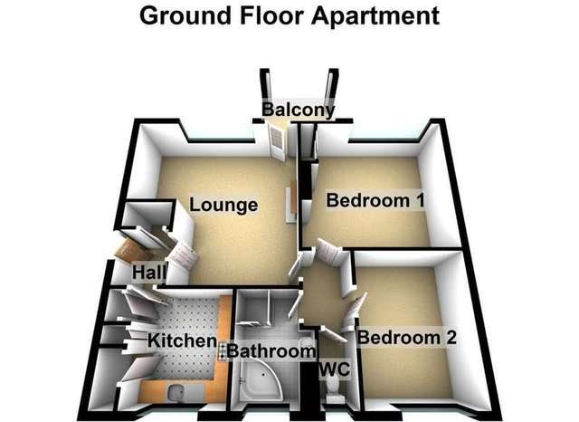  Image of 2 bedroom Ground Flat for sale in Victoria Court Birkdale Southport PR8 at Birkdale Southport Southport, PR8 2DN