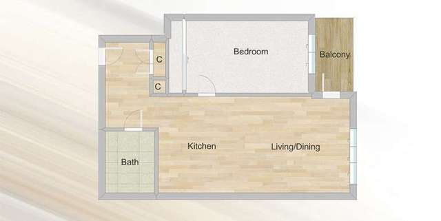  Image of 1 bedroom Property for sale in Churchyard Row London SE11 at SE11 4TW  Kennington, SE11 4TW