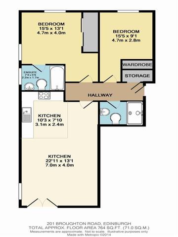  Image of 2 bedroom Flat to rent in Broughton Road Edinburgh EH7 at Leith Edinburgh Edinburgh, EH7 4QN