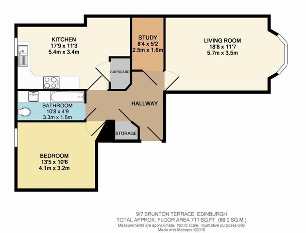  Image of 1 bedroom Flat to rent in Brunton Terrace Edinburgh EH7 at Calton Hill Edinburgh Edinburgh, EH7 5EH