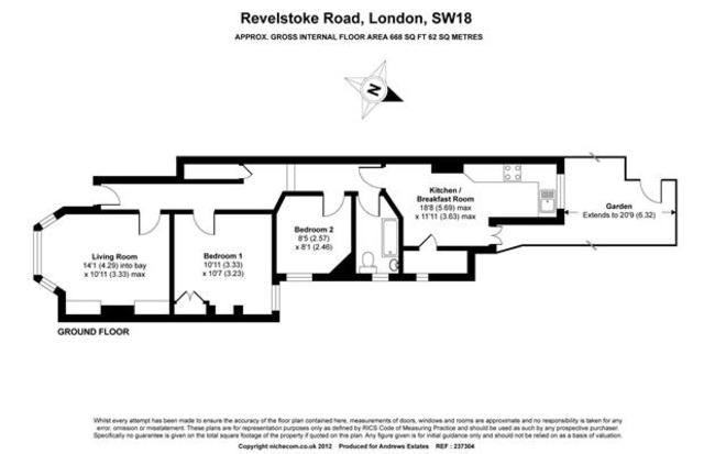  Image of 2 bedroom Flat to rent in Revelstoke Road London SW18 at West Hill, SW18 5PB