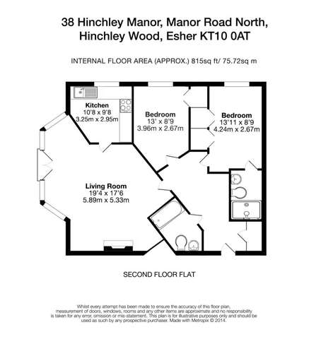  Image of 2 bedroom Retirement Property for sale in Manor Road North Hinchley Wood Esher KT10 at Manor Road North Hinchley Wood Esher, KT10 0AT