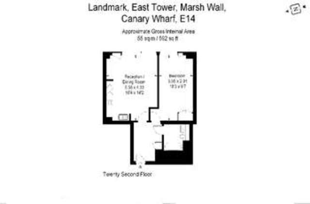  Image of 1 bedroom Flat for sale in Marsh Wall London E14 at 24 Marsh Wall  London, E14 9DB