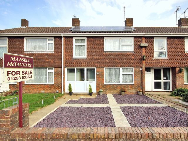  Image of 3 bedroom Terraced house for sale in Newmarket Road Crawley RH10 at Newmarket Road Furnace Green Crawley, RH10 6NA
