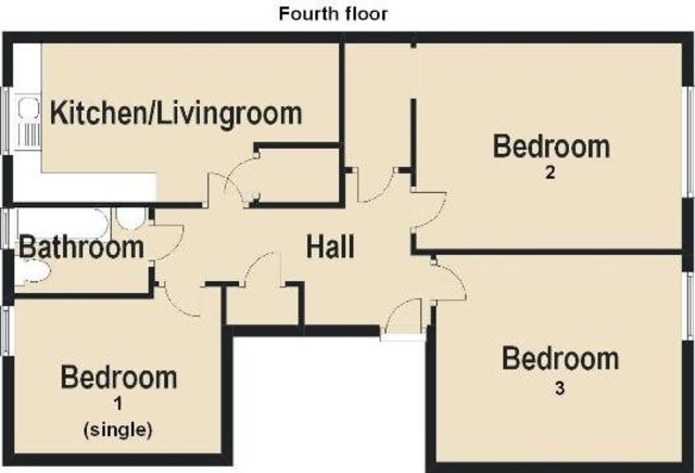  Image of 3 bedroom Flat to rent in South Oxford Street Edinburgh EH8 at Newington Edinburgh Edinburgh, EH8 9QF