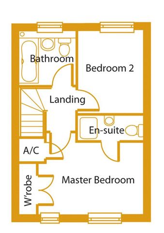  Image of 2 bedroom Semi-Detached house for sale in Valley Road Cinderford GL14 at The Ashcombe Valley Road Cinderford, GL14 2NX