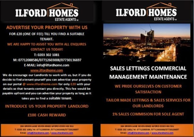  Image of 1 bedroom Flat to rent in High Road Ilford IG1 at 1. HIGH ROAD  ILFORD, IG1 1QF