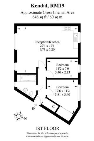  Image of 1 bedroom Apartment to rent in Kendal Purfleet RM19 at Kendal Purfleet Purfleet, RM19 1LL