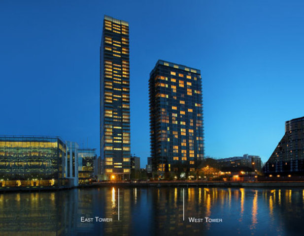  Image of 2 bedroom Apartment to rent in Marsh Wall London E14 at The Landmark West Tower  Canary Wharf, E14 9AL