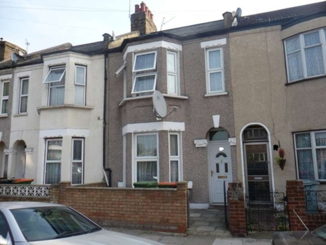 house front Image of 3 bedroom Terraced house for sale in Wyndham Road London E6 at Wyndham Road East Ham London, E6 1AU Image of house front