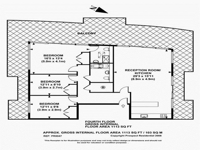  Image of 3 bedroom Flat to rent in Dereham Place London EC2A at Dereham Place  London, EC2A 3HJ