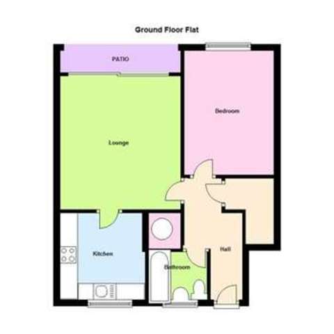  Image of 1 bedroom Flat to rent in Burns Road Loughborough LE11 at Thorpe Acre, LE11 4NP