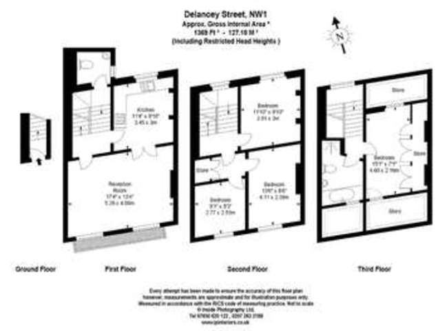  Image of 4 bedroom Detached house to rent in Delancey Street London NW1 at Delancey Street  London, NW1 7SA