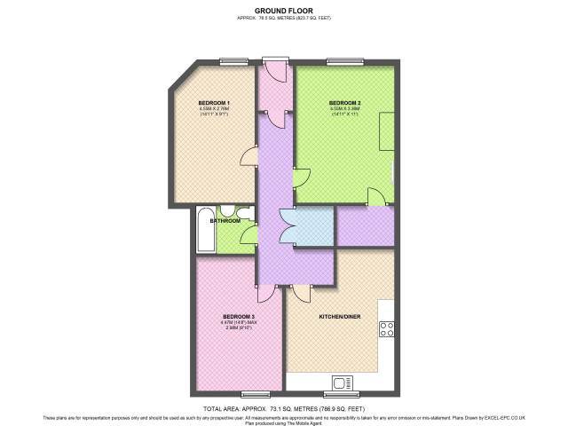  Image of 3 bedroom Flat to rent in Glen Street Edinburgh EH3 at Tollcross Edinburgh Edinburgh, EH3 9JF