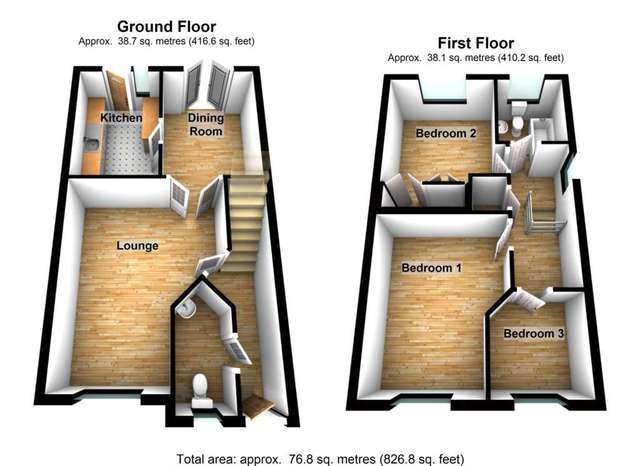  Image of 3 bedroom End of Terrace for sale in Greenhaven Drive London SE28 at Greenhaven Drive Thamesmead London, SE28 8FY