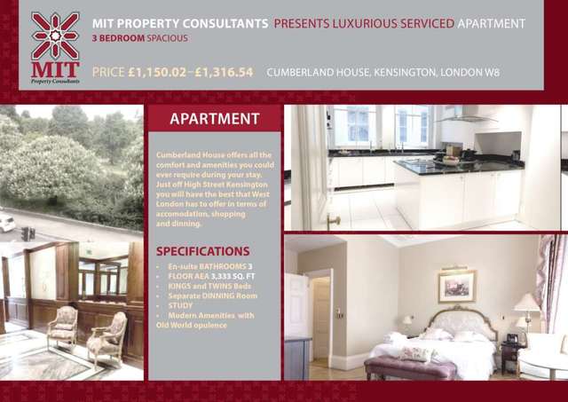  Image of 3 bedroom Detached house to rent in Kensington Road London W8 at Kensington Road Kensington London, W8 5NX