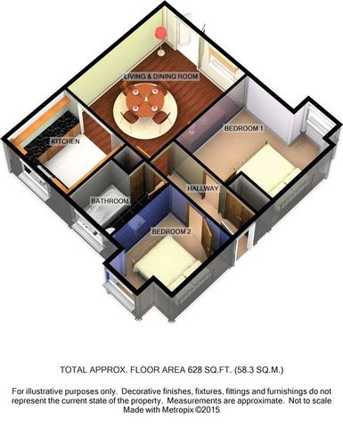  Image of 2 bedroom Flat for sale in Poppin Court Exeter EX2 at Poppin Court  Exeter, EX2 7FS