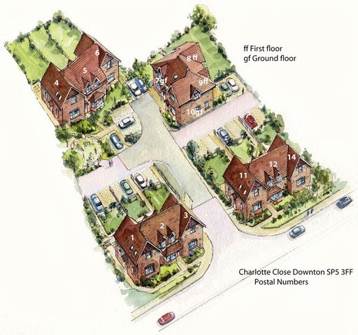  Image of 1 bedroom Flat for sale in The Headlands Downton Salisbury SP5 at The Headlands Downton Salisbury, SP5 3HJ
