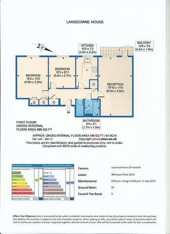  Image of 2 bedroom Flat to rent in Surbiton Road Kingston upon Thames KT1 at Kingston Upon Thames Surrey, KT1 2JQ