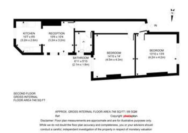  Image of 2 bedroom Flat for sale in Honeybourne Road London NW6 at Honeybourne Road London West Hampstead, NW6 1JF