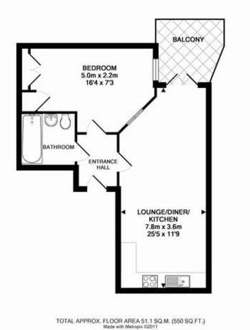  Image of 1 bedroom Flat to rent in Broad Quay Bristol BS1 at Broad Quay  Bristol, BS1 4AU