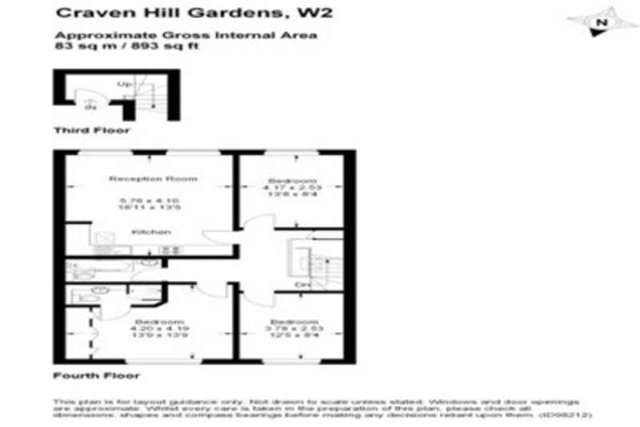  Image of 3 bedroom Flat to rent in Craven Hill Gardens London W2 at London, W2 3EA