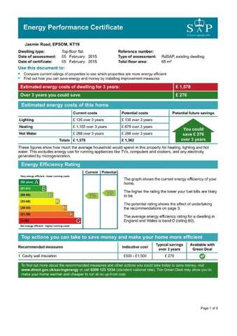  Image of 2 bedroom Maisonette for sale in Jasmin Road West Ewell Epsom KT19 at Jasmin Road  West Ewell, KT19 9DY