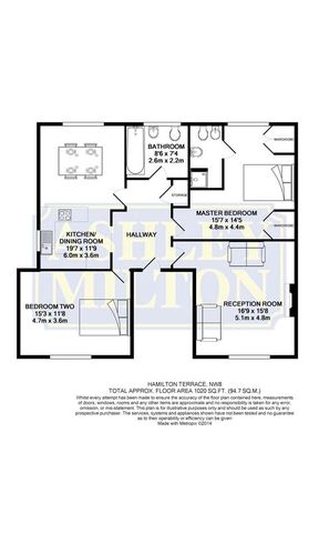  Image of 2 bedroom Flat to rent in Hamilton Terrace London NW8 at Hamilton Terrace Array St John