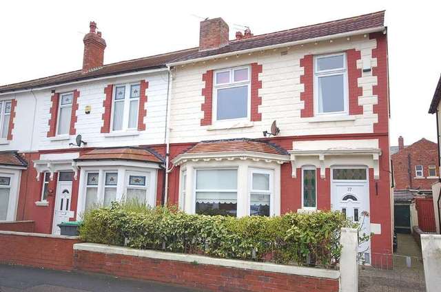  Image of 3 bedroom End of Terrace for sale in Saville Road Blackpool FY1 at Blackpool Lancashire, FY1 6JS