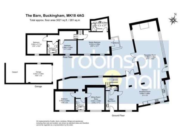  Image of 5 bedroom Detached house for sale in Little Tingewick Buckingham MK18 at Buckingham Buckinghamshire Tingewick, MK18 4AG
