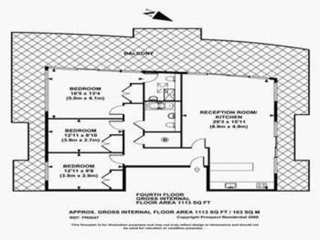  Image of 3 bedroom Flat to rent in Dereham Place London EC2A at Dereham Place  London, EC2A 3HJ
