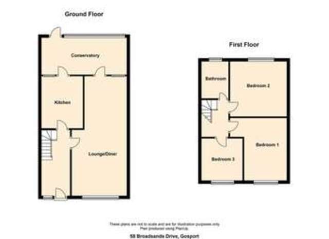  Image of 3 bedroom Terraced house for sale in Broadsands Drive Gosport PO12 at Broadsands Drive Alverstoke Gosport, PO12 2SD