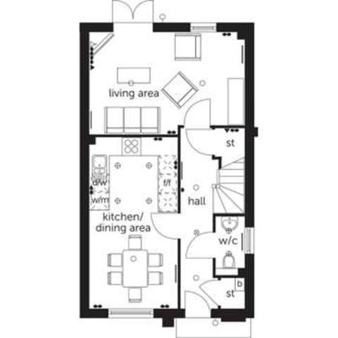  Image of 3 bedroom Detached house for sale in Myrtle Grove Cuckoo Lane Ashford TN23 at Ashford Kent Ashford, TN23 5EN