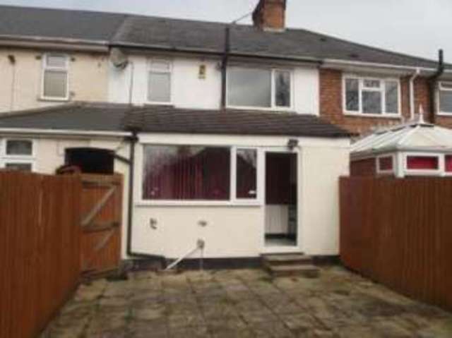  Image of 3 bedroom Terraced house for sale in Regan Crescent Erdington Birmingham B23 at Birmingham West Midlands Short Heath, B23 5NN