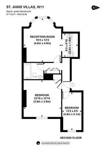  Image of 2 bedroom Flat to rent in St. Anns Villas London W11 at St Anns Villas  London, W11 4RX