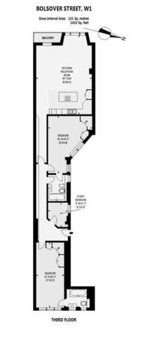  Image of 2 bedroom Apartment to rent in Bolsover Street London W1W at Bolsover Street  London, W1W 5NL